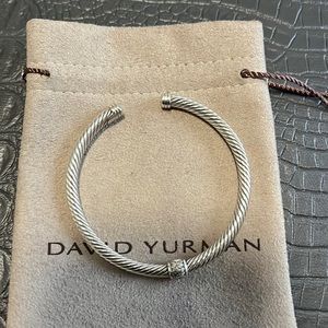 Authentic David Yurman Silver Cable Bracelet